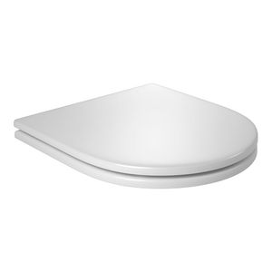 Assento de Poliéster Slow Close Carrara/Level/Lk/Nuova Branco Cromado