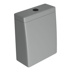 Caixa Acoplada com Acionamento Duo Lk Cinza Fosco Black Matte