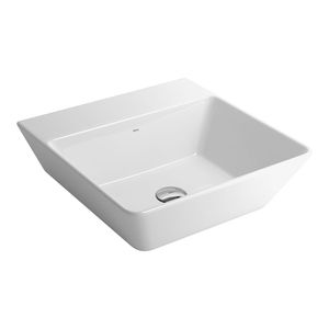 Cuba de Apoio Lavatório Quadrada com Mesa 42X42cm Branco