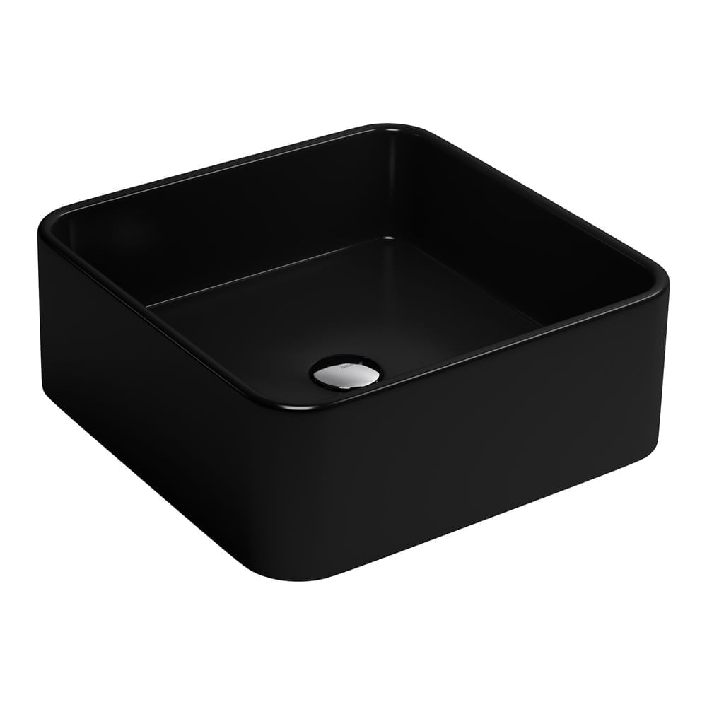 Cuba de Apoio Lavatório Quadrada 40X40cm Marrom Fosco - DECA