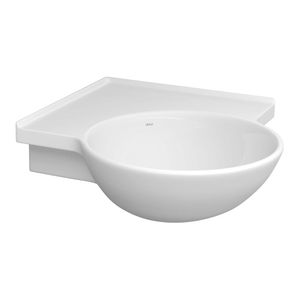 Lavatório Suspenso Master de Canto com Mesa 49,5X49,5cm Branco