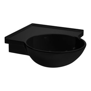 Lavatório Suspenso Master de Canto com Mesa 49,5X49,5cm Ébano