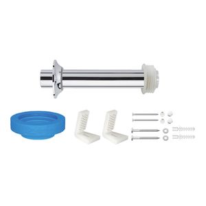 Kit de Instalação para Louça Bacia Sanitária Convencional Fixação Lateral Cromado