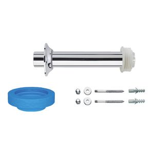 Kit de Instalação para Louça Bacia Sanitária Convencional Fixação Vertical Cromado