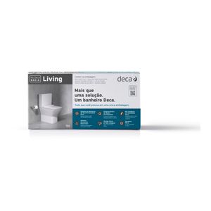 Kit Bacia Sanitária com Caixa Acoplada Living Branco Cromado