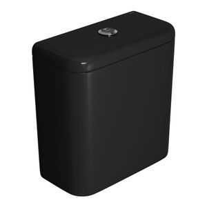 Caixa Acoplada com Acionamento Touchless Carrara/Nuova Ébano Cromado