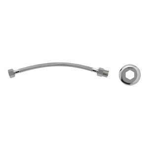 Ligação Flexível Malha de Aço 30cm Cromado