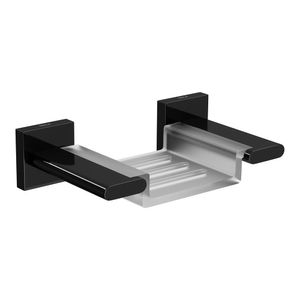 Saboneteira Parede Polo Black Noir