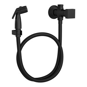 Ducha Higiênica com Registro e Derivação Cubo Black Matte