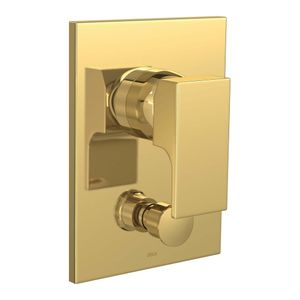 Misturador Monocomando 4 Vias de Parede Chuveiro Unic 3/4" Gold