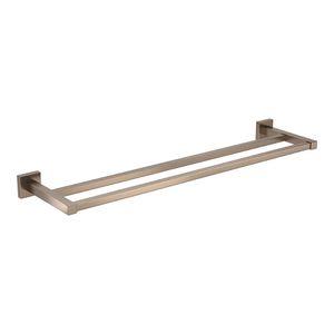 Porta Toalha Barra Dupla 60cm Quadratta Corten