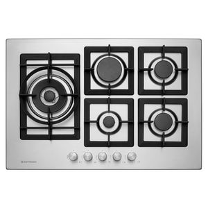 Cooktop à Gás Quadratto Semi Profissional 75cm 5 Queimadores Inox