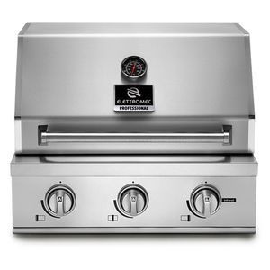 Churrasqueira de Sobrepor à Gás Professional 3 Queimadores Inox