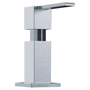 Dosador de Sabão Embutir para Cuba Quadrado 330Ml Inox Escovado