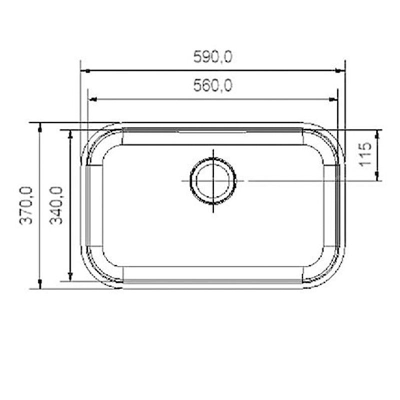 Franke - 9051 - Cuba de Inox de Embutir