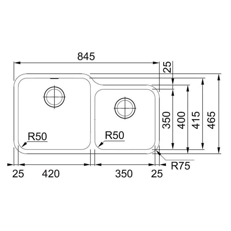 Franke - 15313 - Cuba de Inox de Embutir