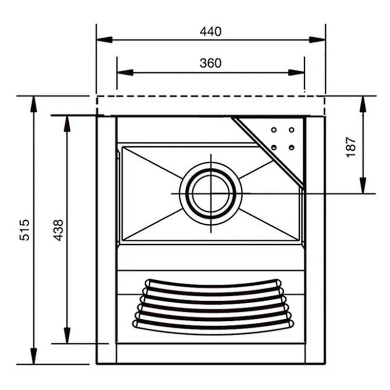 Franke - 10186 - Tanque de Inox de Sobrepor