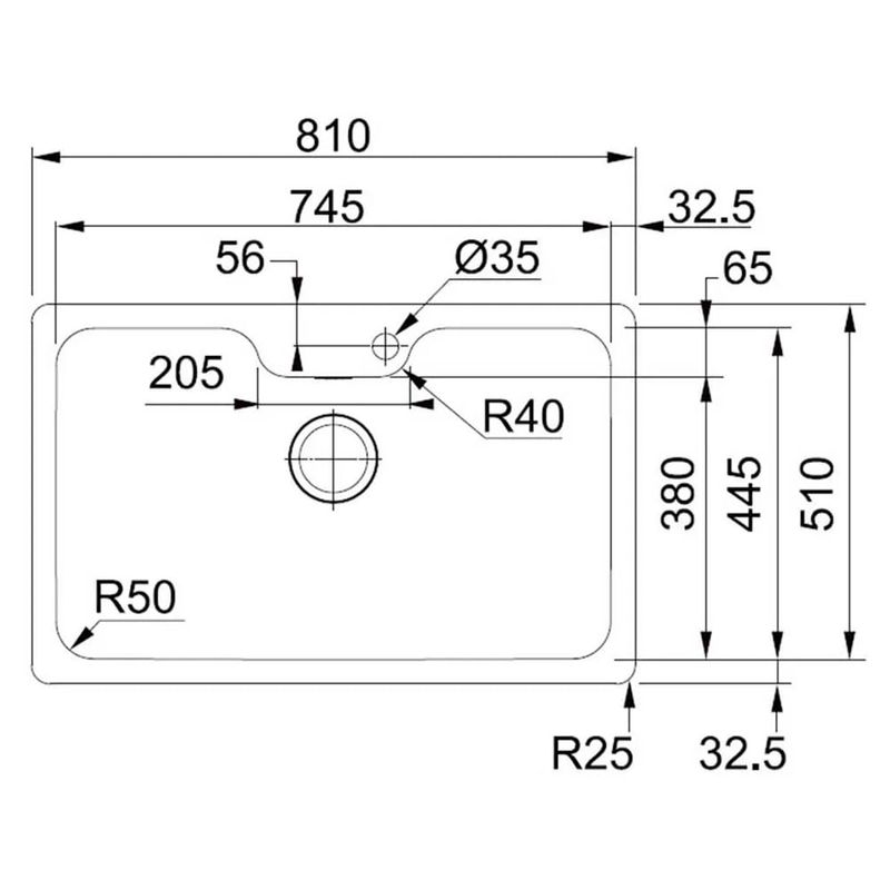 Franke - 15188 - Cuba de Inox de Embutir
