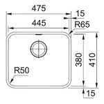 Franke - 16665 - Cuba de Inox de Embutir