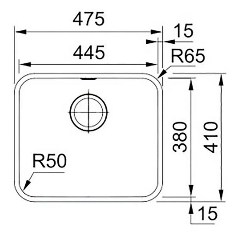 Franke - 16665 - Cuba de Inox de Embutir