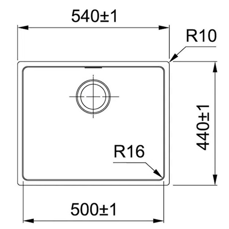 Franke - 16659 - Cuba de Inox de Embutir Ou Sobrepor