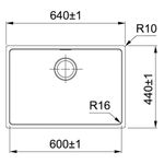Franke - 16661 - Cuba de Inox de Embutir Ou Sobrepor