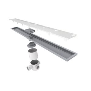 Ralo Tampa Oculta Linear Sifonado Elleve Smart 60cm