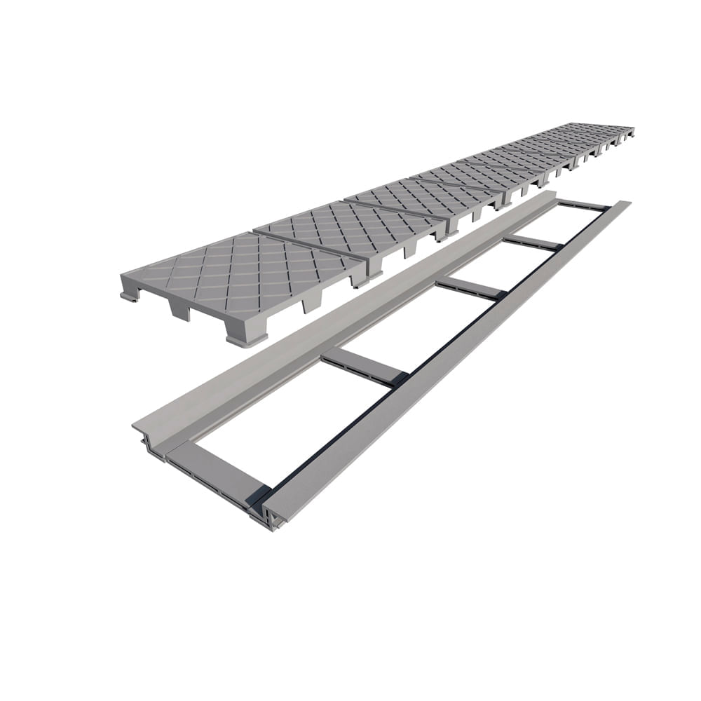 Ralo Linear Elleve Infinity Plus 2931 130cm com Tampa Oculta