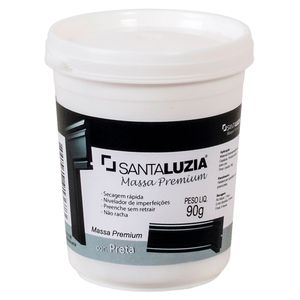 Massa para Acabamento Flex Premium Rodapé e Moldura Pote 90g Preto