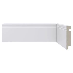 Rodapé de Poliestireno Moderna 459 70X16mm Branco
