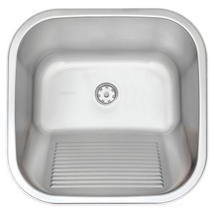 Tanque de Inox de Sobrepor 40X40cm 25L 3.1/2" Hera Acetinado com Válvula