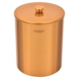 Lixeira Prime Útil 5L Gold Polido