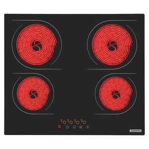 Cooktop Elétrico Prime New Square 4 Zonas Preto