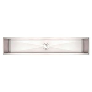 Calha Úmida para Cuba com Válvula 3" 90X18cm Inox Scotch Brite