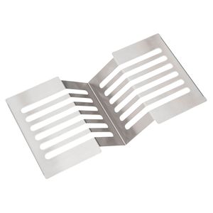 Escorredor de Pratos para Sobrepor Calha Úmida 30X15cm Inox Escovado