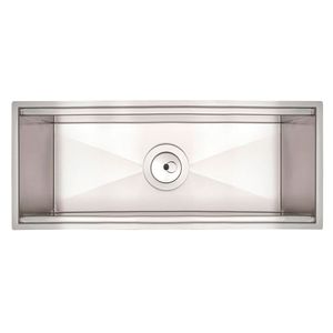 Calha Úmida para Cuba com Válvula 3" 45X18cm Inox Scotch Brite