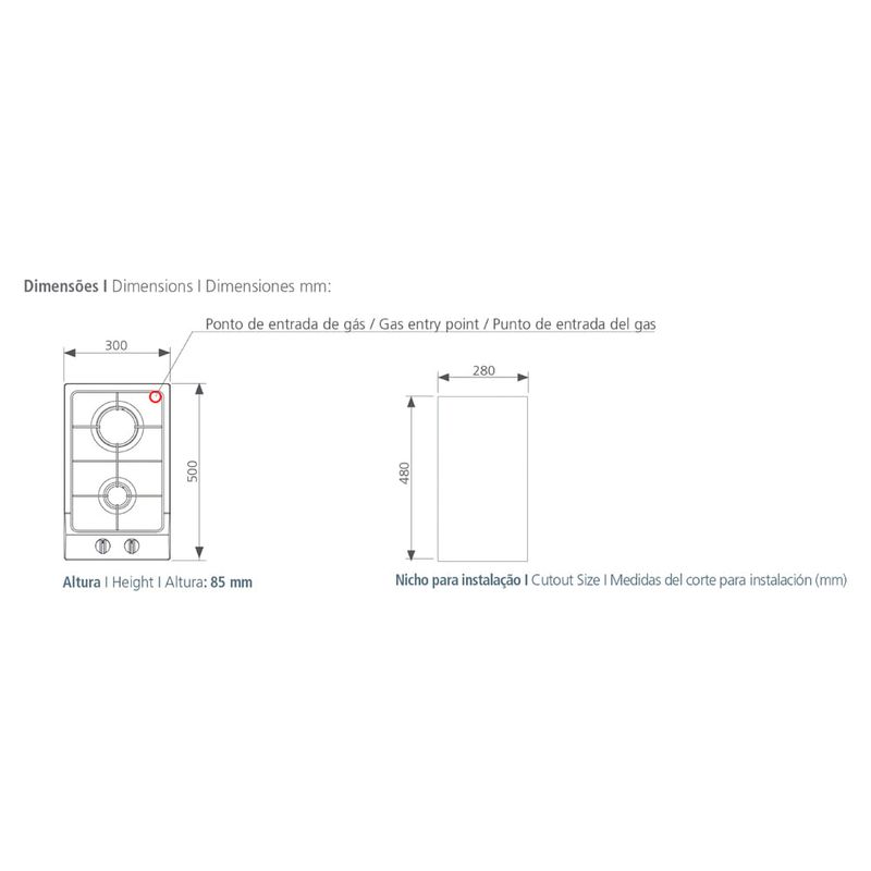 Tramontina - 94700211 - Dominó à Gás