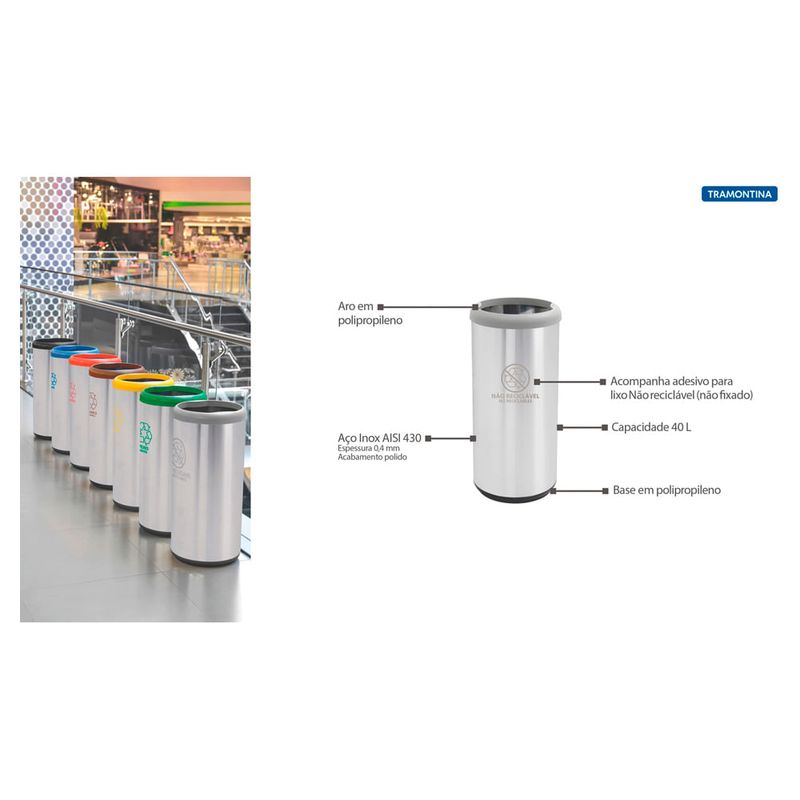 Tramontina - 94539226 - Lixeira Convencional