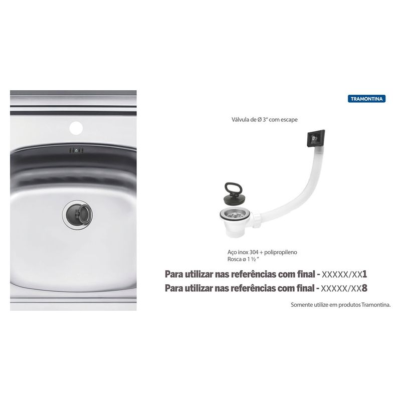 Tramontina - 94510001 - Válvula de Escoamento
