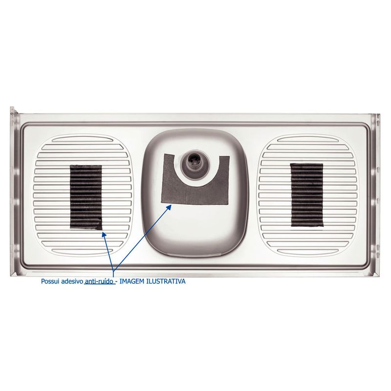 Tramontina - 93450602 - Pia de Inox de Apoio