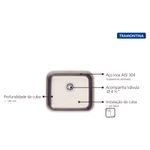 Tramontina - 94017112 - Cuba de Inox de Embutir