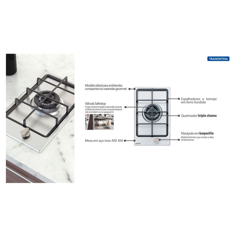 Tramontina - 94700114 - Dominó à Gás