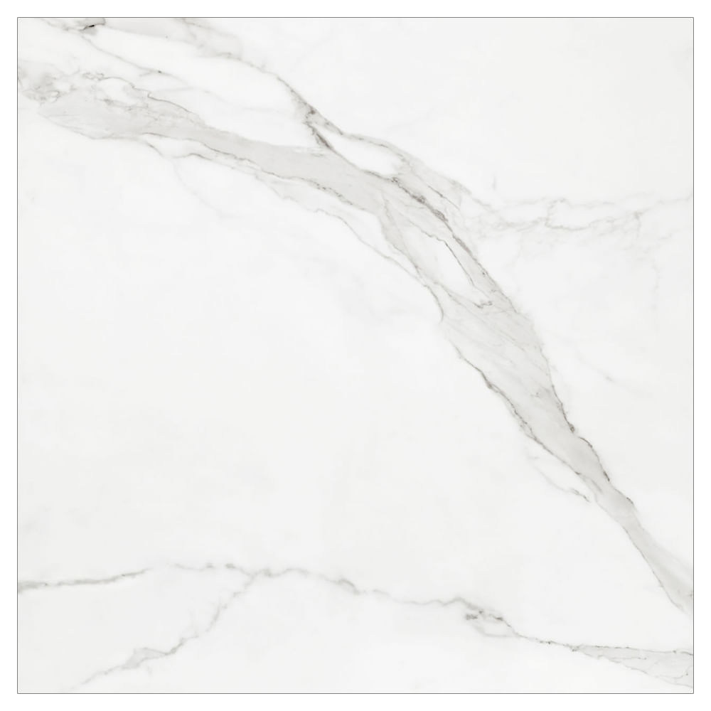 Porcelanato Esmaltado Carrara 90X90cm Pol Retificado