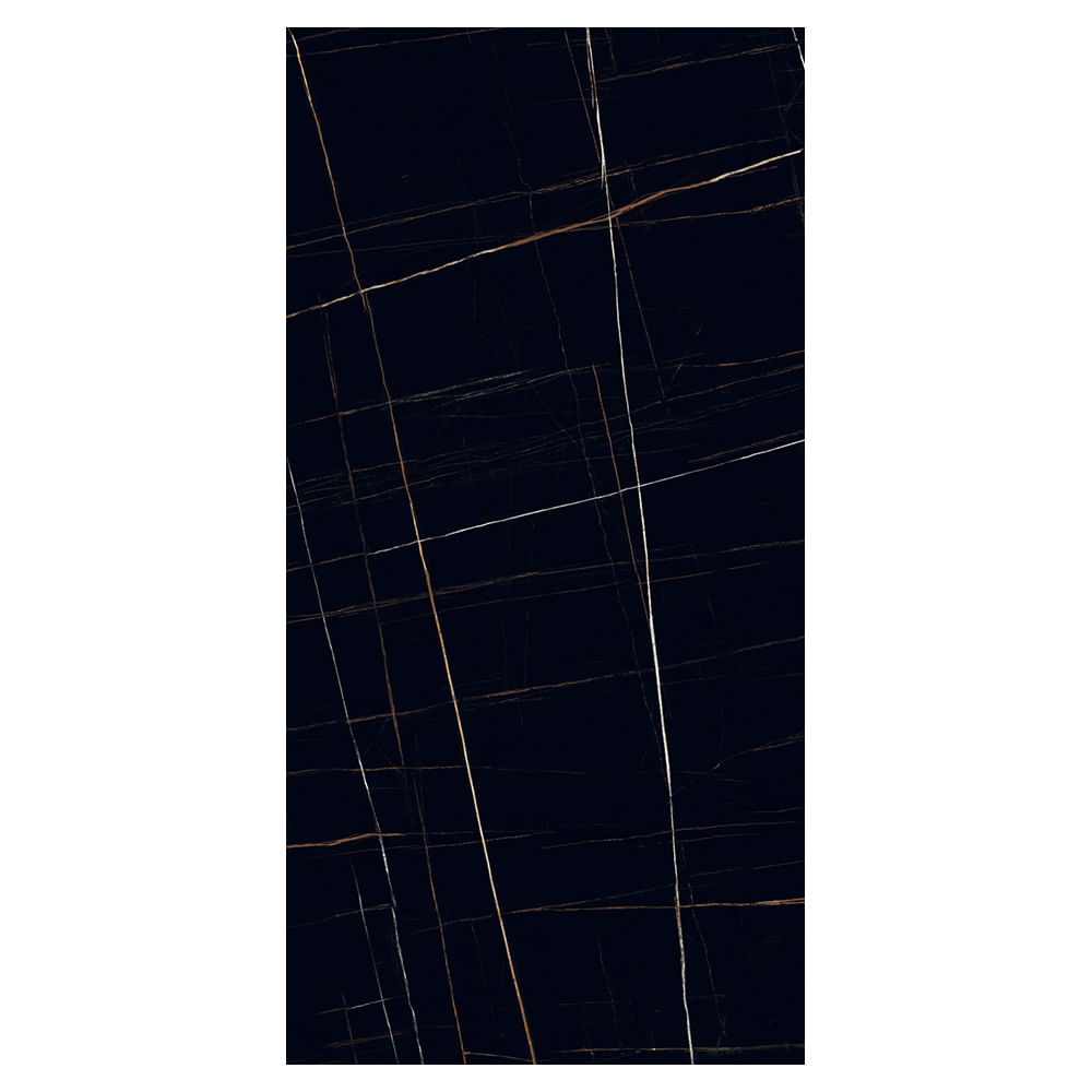 Porcelanato Esmaltado Marmo Black 120X240cm Pol Retificado
