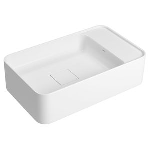 Cuba Suspensa Retangular Mesa Direita 30X50cm Branco