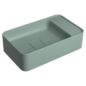 Cuba Suspensa Retangular Mesa Direita 30X50cm Pistache