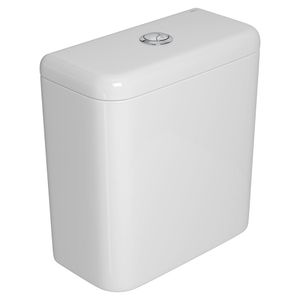 Caixa Acoplada com Desodorizador Dual Flux Carrara/Nuova Branco Cromado