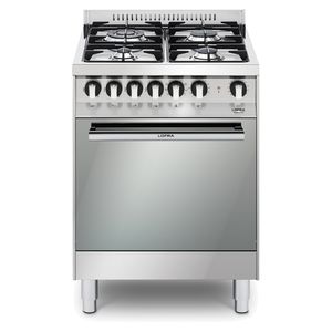 Fogão de Piso ou Embutir à Gás com Forno Elétrico New Maxima 4 Queimadores 60cm Inox