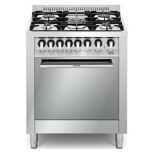 Fogão de Piso ou Embutir à Gás com Forno Elétrico New Maxima 5 Queimadores 70cm Inox