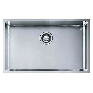 Cuba de Inox de Embutir ou Sobrepor 41X68cm 4.1/2" Box Bxx 210-6801E Fosco com Válvula